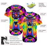 Özel 3D Desen Tasarımı Soyut İridescent Psikedelik Girdap Akışkan Sanat Orijinal Beyzbol Forması Özel 3D Desen Tasarımı Soyut İridescent Psikedelik Girdap Akışkan Sanat Orijinal Beyzbol Forması