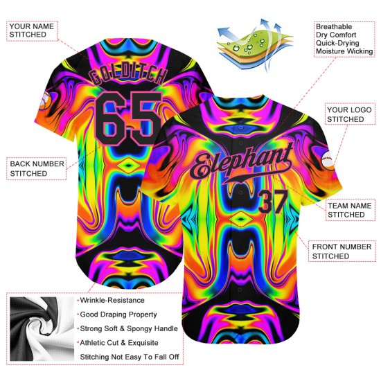 Özel 3D Desen Tasarımı Soyut İridescent Psikedelik Girdap Akışkan Sanat Orijinal Beyzbol Forması Özel 3D Desen Tasarımı Soyut İridescent Psikedelik Girdap Akışkan Sanat Orijinal Beyzbol Forması