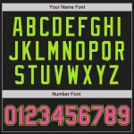 Özel Siyah Pembe Çizgili Pembe-Neon Yeşil Orijinal Beyzbol Forması Özel Siyah Pembe Çizgili Pembe-Neon Yeşil Orijinal Beyzbol Forması